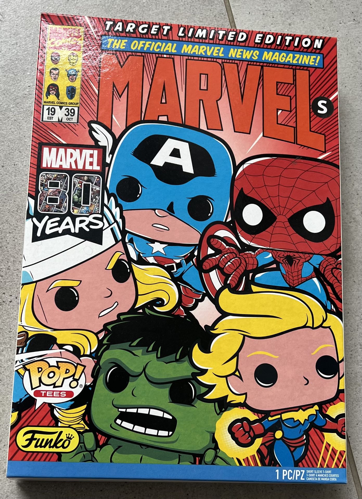 Marvel Funko Pop 80 Years T-Shirt - Size S - Image 2 of 3
