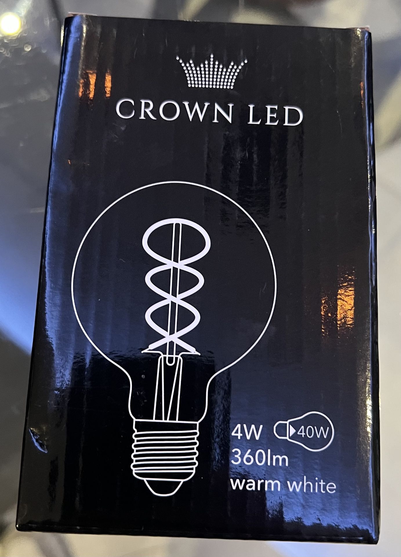 5 x Crown Led Edison Light Bulbs E27 - NEW & BOXED - RRP Â£60+ ! - Bild 4 aus 8