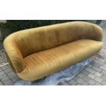 Valenza Sofa Gold Velvet, Antique Legs by Hudson Gallery - RRP Â£2,689.99 - Ex-Display!