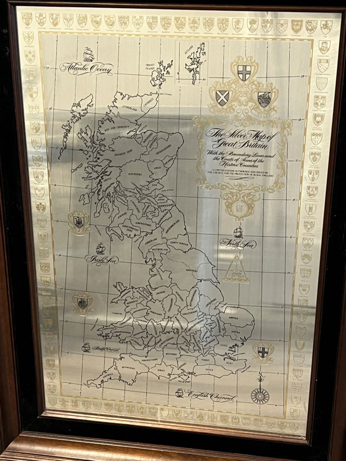 Silver Map of Great Britain - Sterling Silver - Limited Edition - London 1978 - MINT CONDITION! - Image 5 of 5