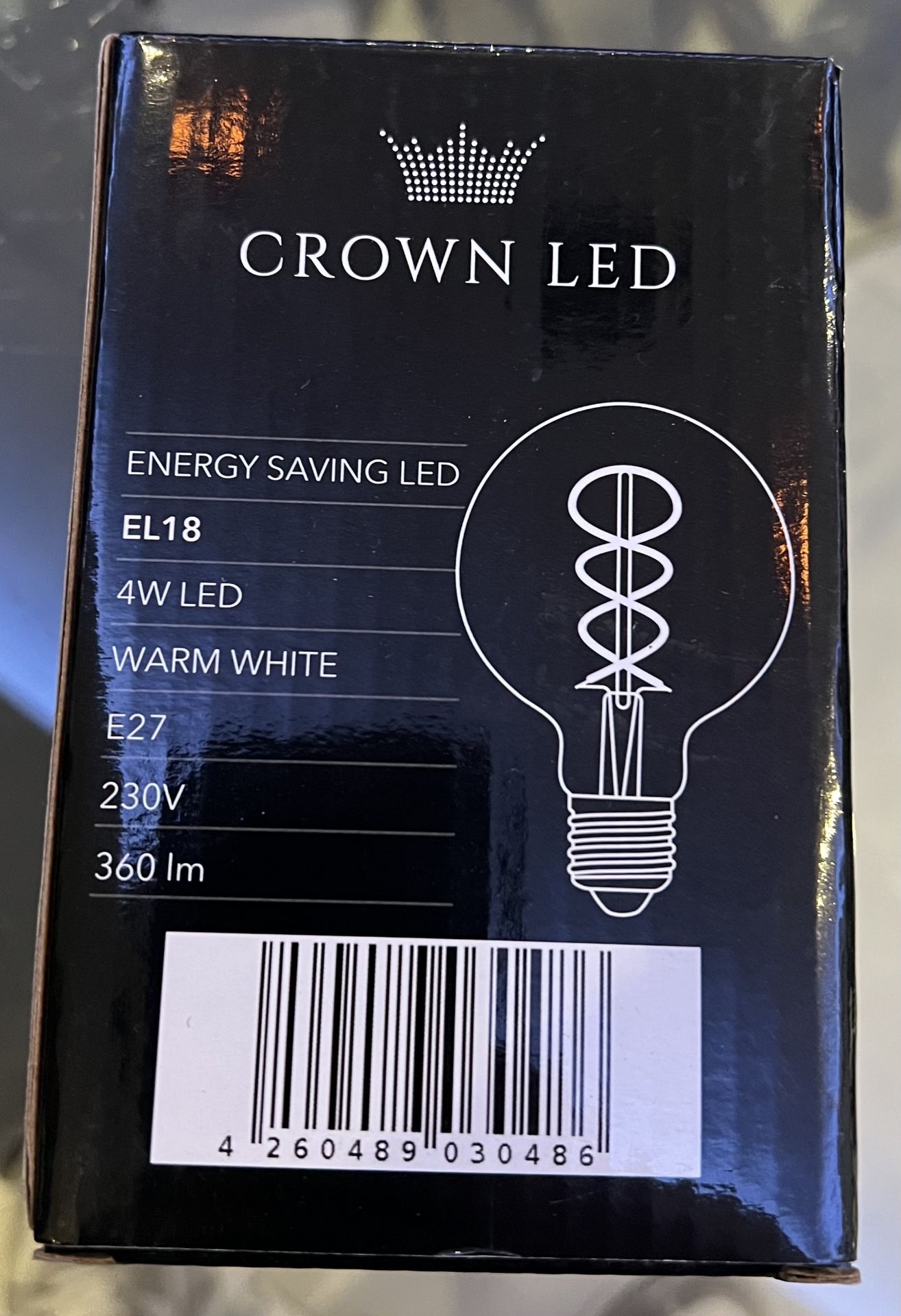 10 x Crown Led Edison Light Bulbs E27 - NEW & BOXED - RRP Â£120+ ! - Bild 5 aus 8