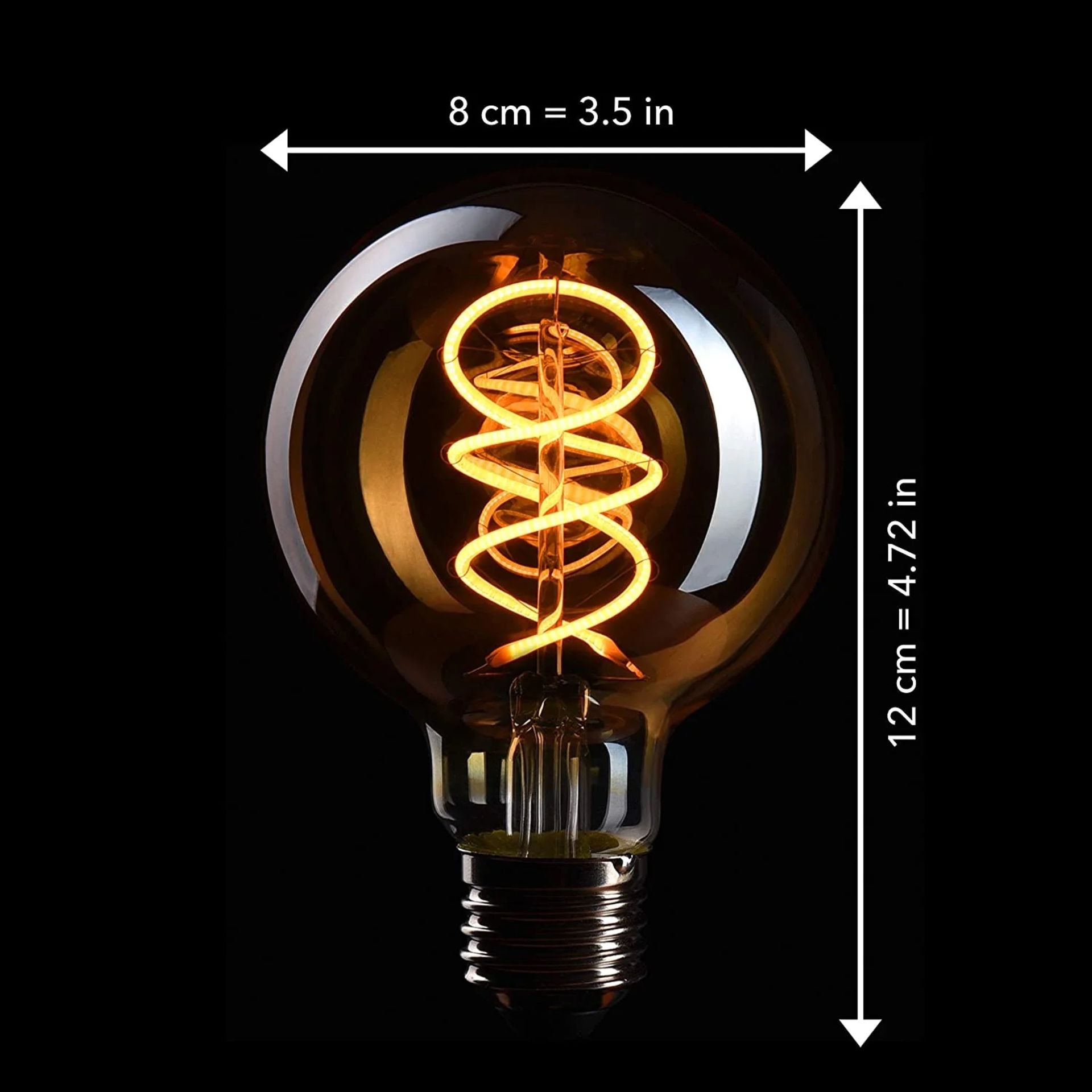 10 x Crown Led Edison Light Bulbs E27 - NEW & BOXED - RRP Â£120+ ! - Bild 6 aus 8