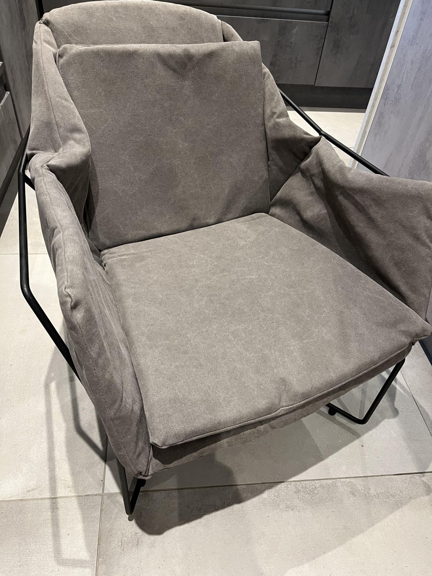 Barker Stonehouse Vasco Club Chair in Dark Gray - Excellent Ex-Display Cond - Image 4 of 4