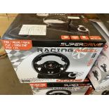 RAW RETURN -SUBSONIC GS500 Drive Pro Sport Wheel & Pedals - PS4/PS3/XBOX ONE/PC/SWITCH -RRP NEW £75!