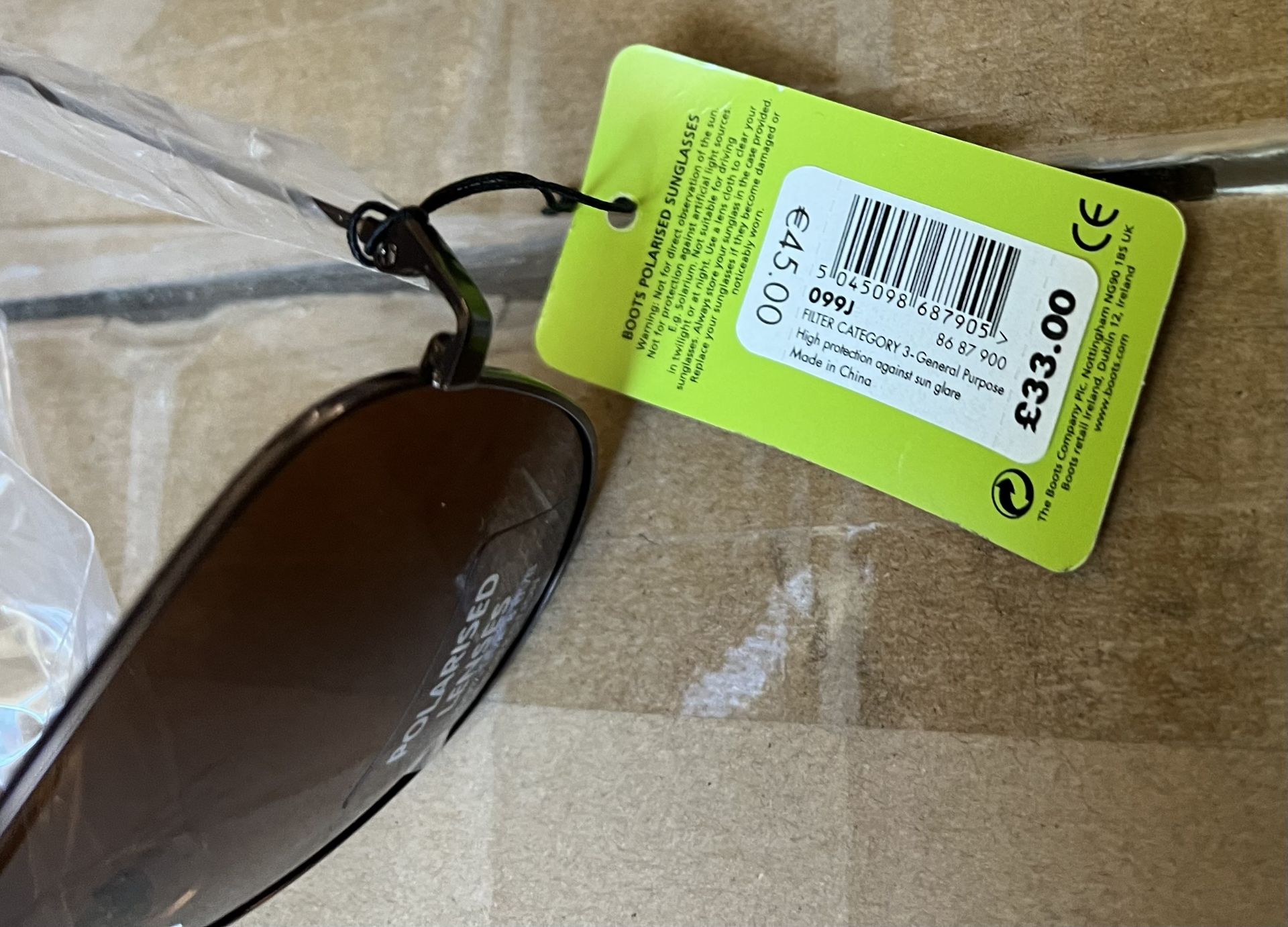 40 x Boots Polarised Lens Pilot Style Sunglasses 100% UVA - (NEW) - BOOTS RRP Â£1,320 ! - Bild 7 aus 7
