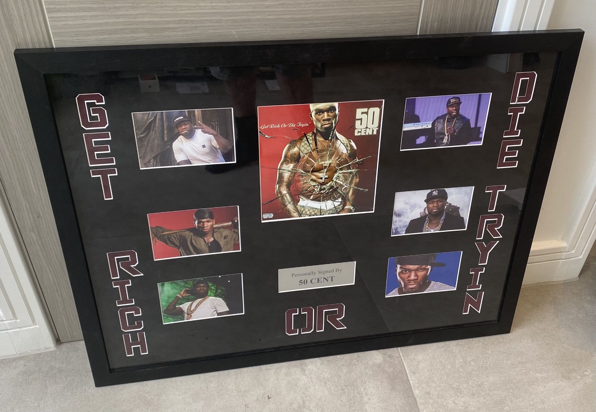 HAND SIGNED PRESENTATION BY â€™50 CENTâ€™ WITH COA - NO VAT!