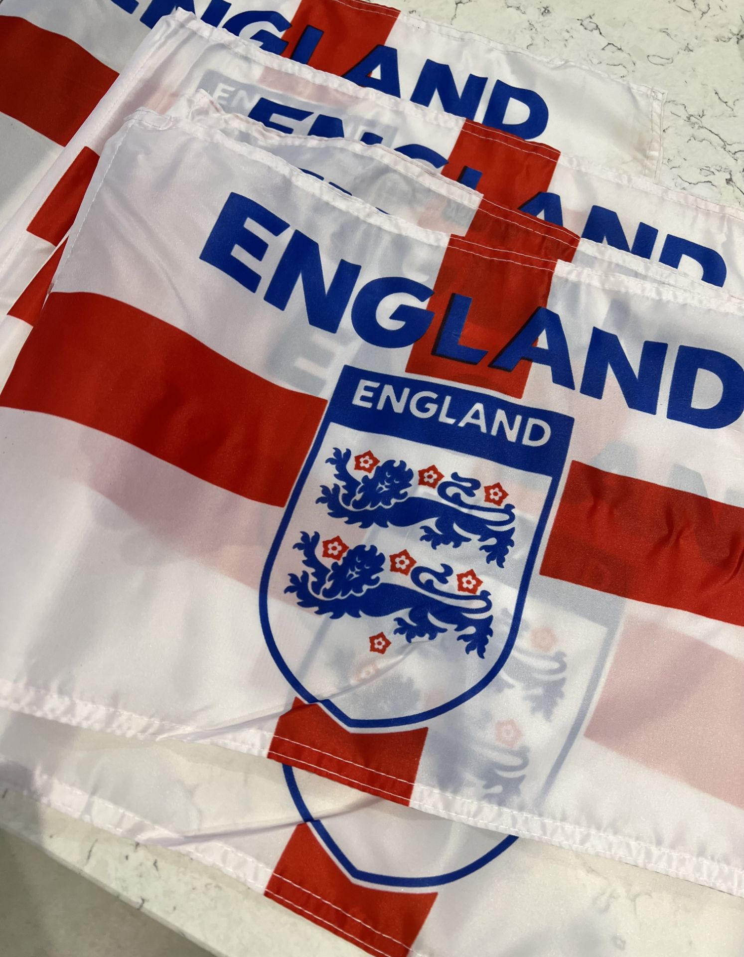 25x England Car Flags -  Ideal for future sporting events - Image 2 of 3