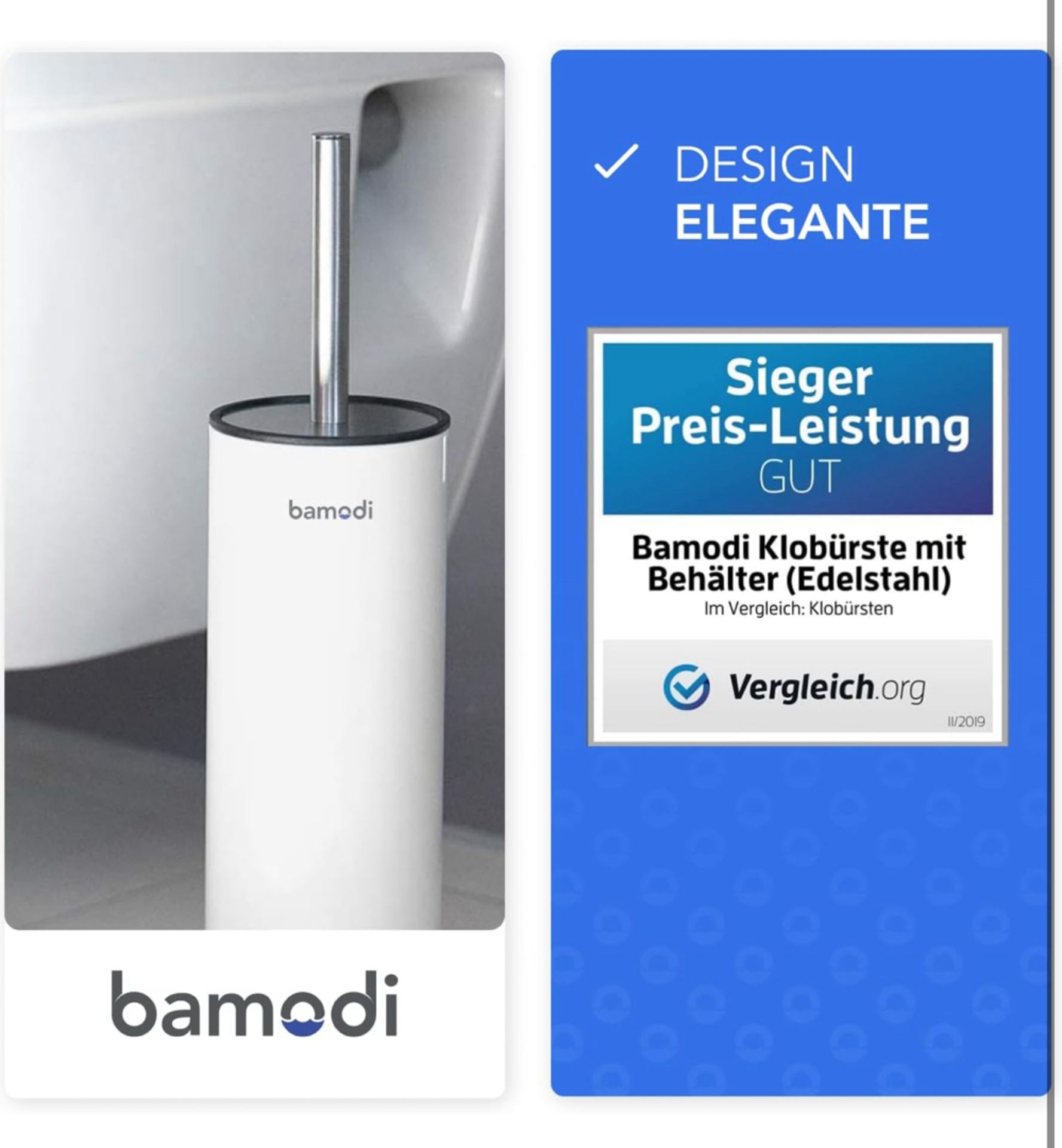 5 x Bamodi Toilet Brushes - Mixed Colours  - (NEW) - RRP Â£75+ ! - Bild 10 aus 15