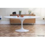 Eero Saarinen Inspired Large Oval Dining Table - New