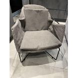 Barker Stonehouse Vasco Club Chair in Dark Gray - Excellent Ex-Display Cond