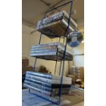 100 x Blue Metal 30 DVD Rack - Brand New with Tags - RRP Â£999