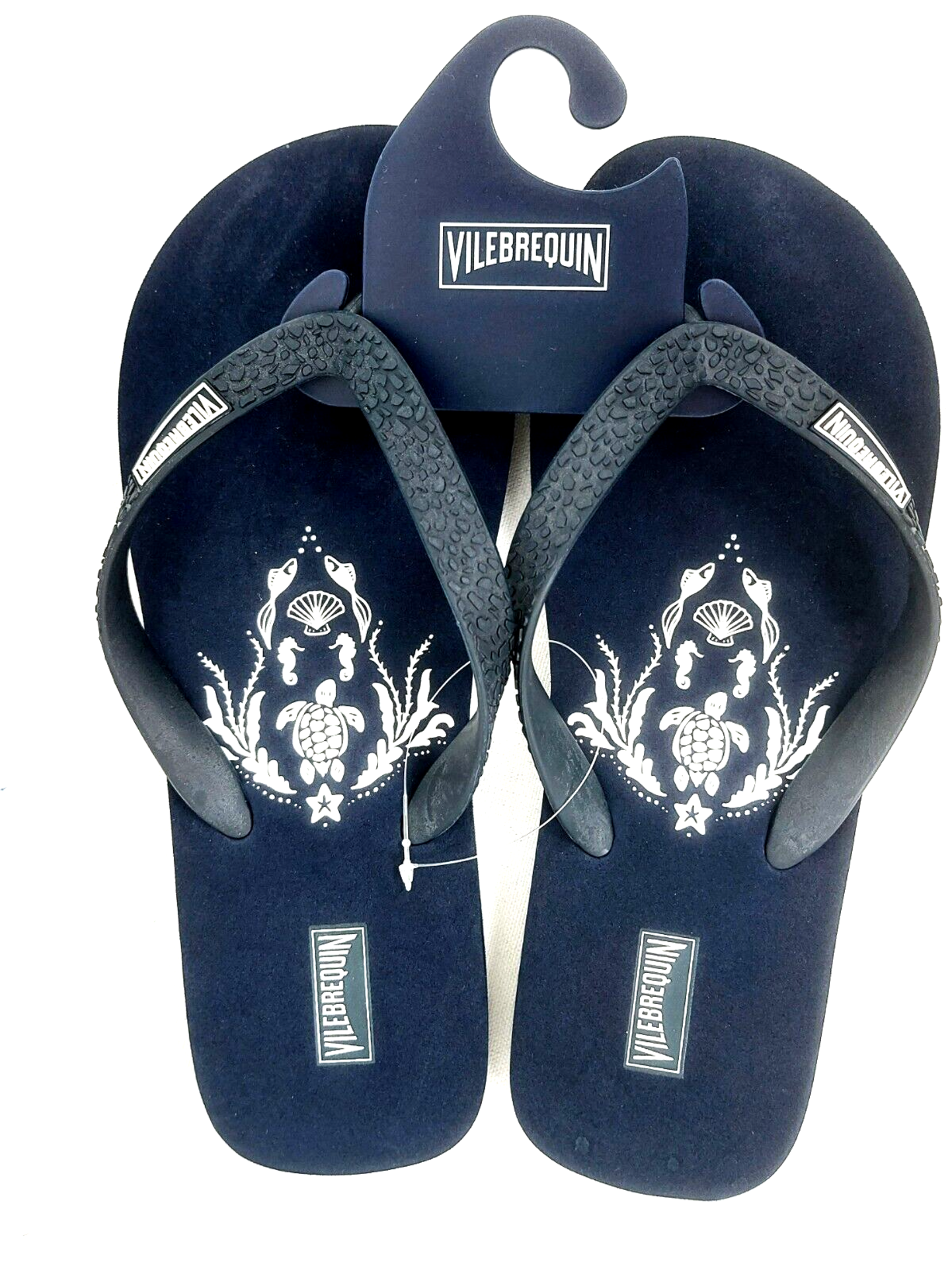 VILEBREQUIN Flip Flops Navy - Authentic & New - Size 3.5 / 4 - RRP Â£65+ !