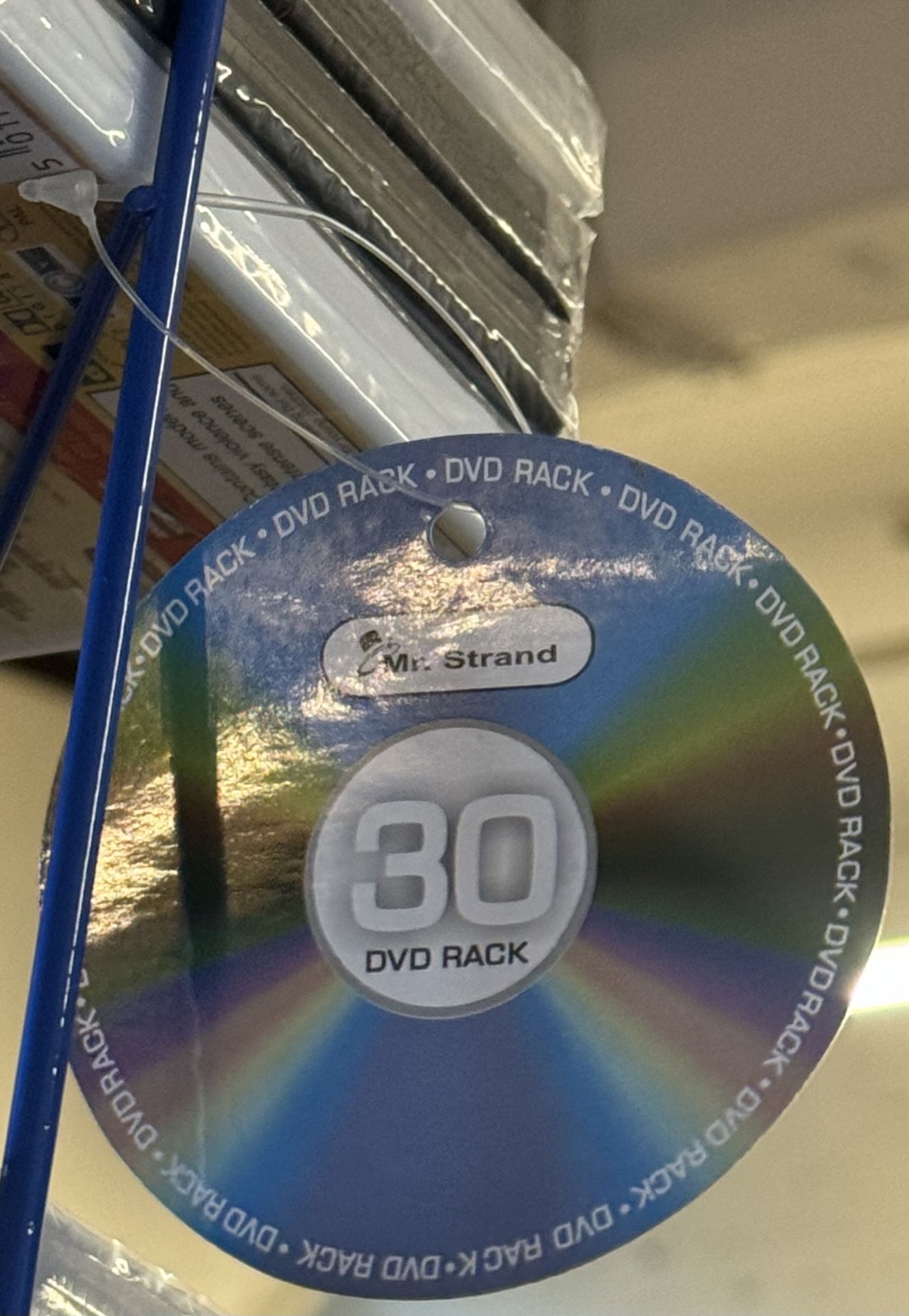 100 x Blue Metal 30 DVD Rack - Brand New with Tags - RRP Â£999 - Bild 3 aus 3