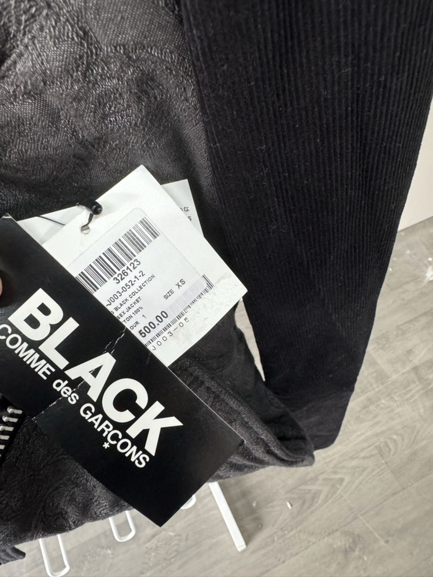Comme Des GarÃ§ons Ladies Black Jacket - New with Tags - Size XS - RRP Â£500 - NO VAT! - Bild 4 aus 6