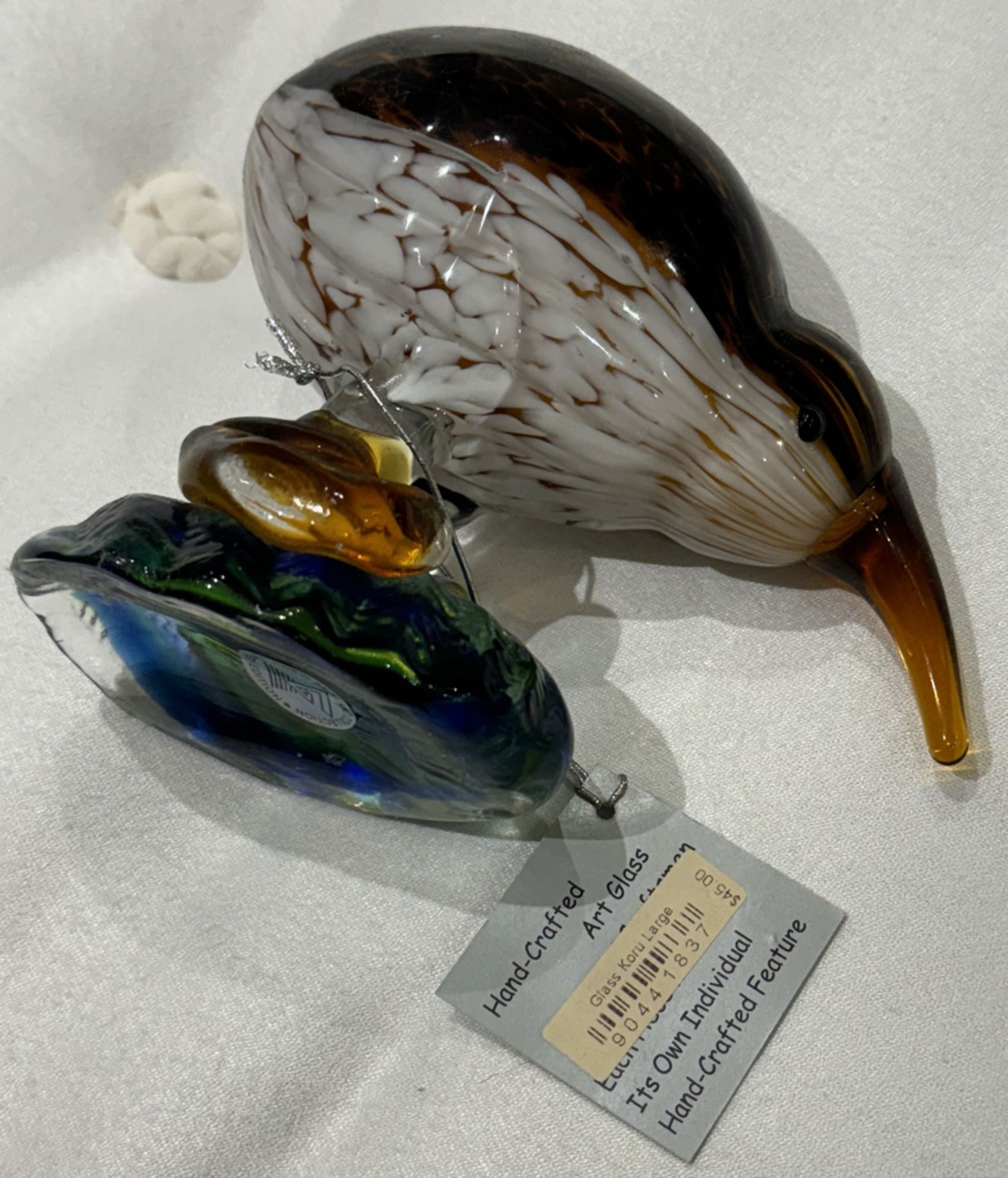 Kiwi Bird Glass Paperweight New Zealand - Brand New with Tag