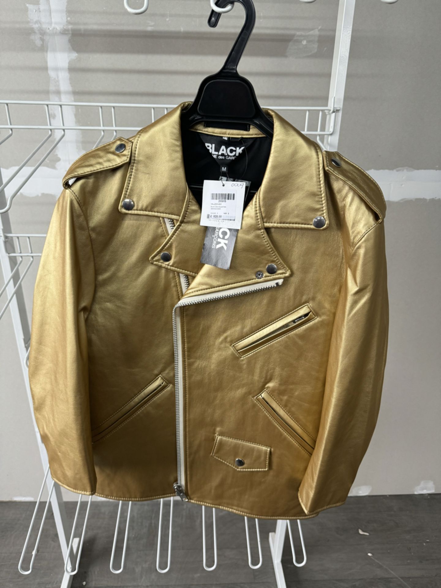 Comme Des GarÃ§ons Ladies Gold Jacket - New with Tags - Size Medium - RRP Â£520  - NO VAT!