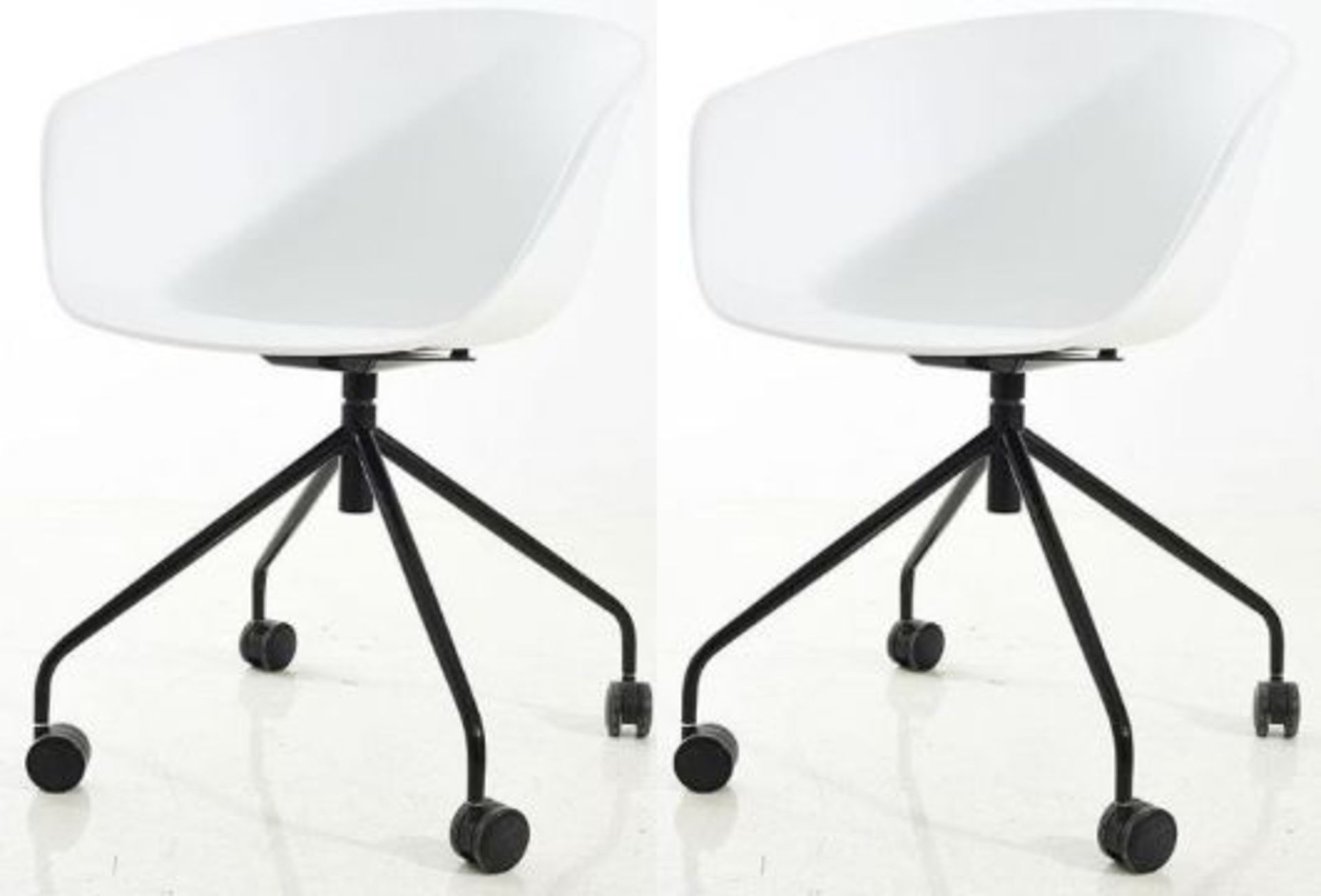 Designed 'Nova' Office Swivel Chair on Castors - New - Bild 2 aus 4
