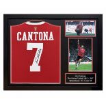 Eric Cantona Signed and Framed Manchester United Shirt with COA - NO VAT !