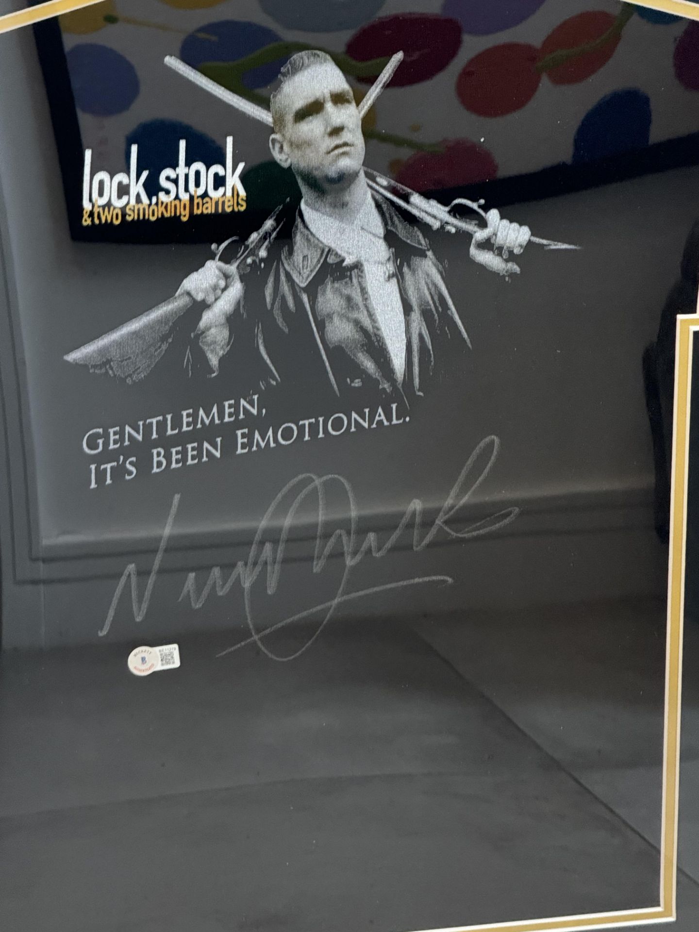LOCK STOCK MOVIE SHIRT PRESENTATION, HAND SIGNED BY â€˜VINNIE JONESâ€™ WITH COA - NO VAT! - Image 4 of 5