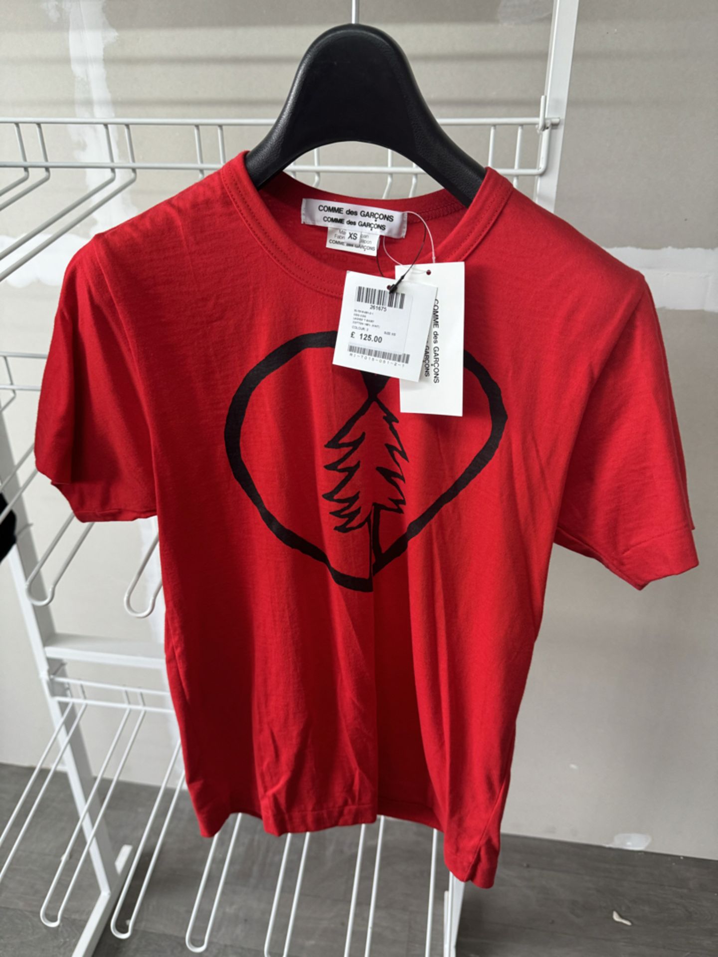 Comme Des GarÃ§ons Ladies T-Shirt - New with Tags - Size XS - RRP Â£125 - NO VAT!