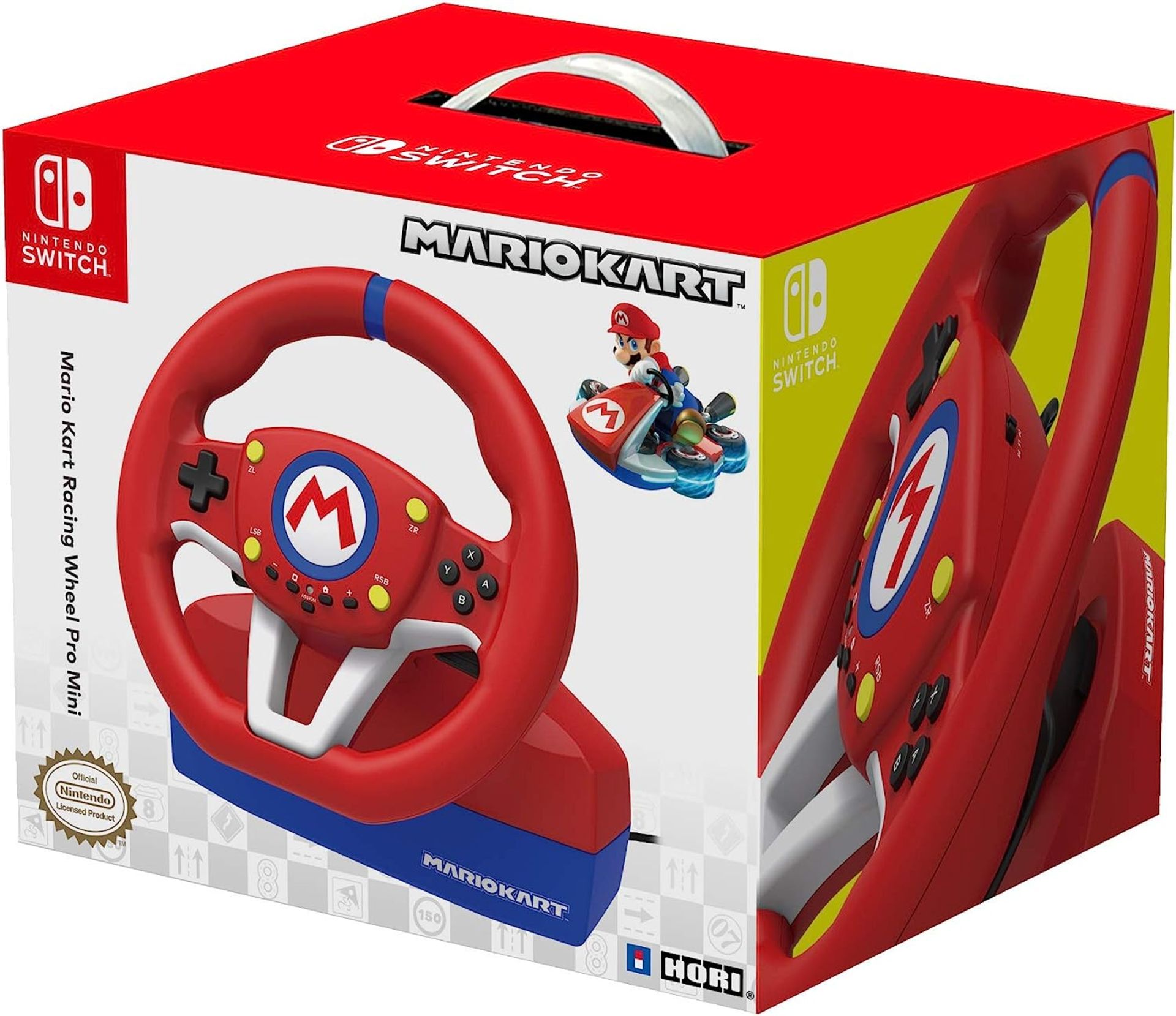 RAW RETURN - HORI Mario Kart Racing Wheel Pro Mini for Nintendo Switch - RRP NEW Â£64.99 EACH ! - Image 7 of 10