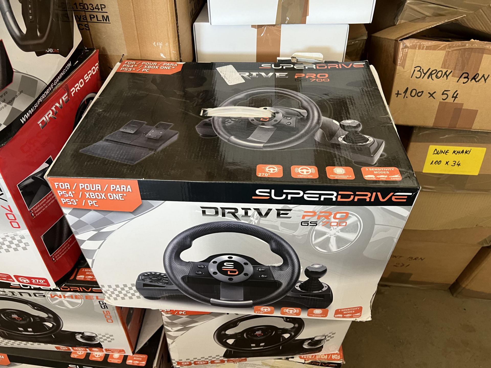 RAW RETURN -SUBSONIC GS700 Drive Pro Sport Wheel & Pedals - PS4/PS3/XBOX ONE/PC/SWITCH -RRP NEW £99!