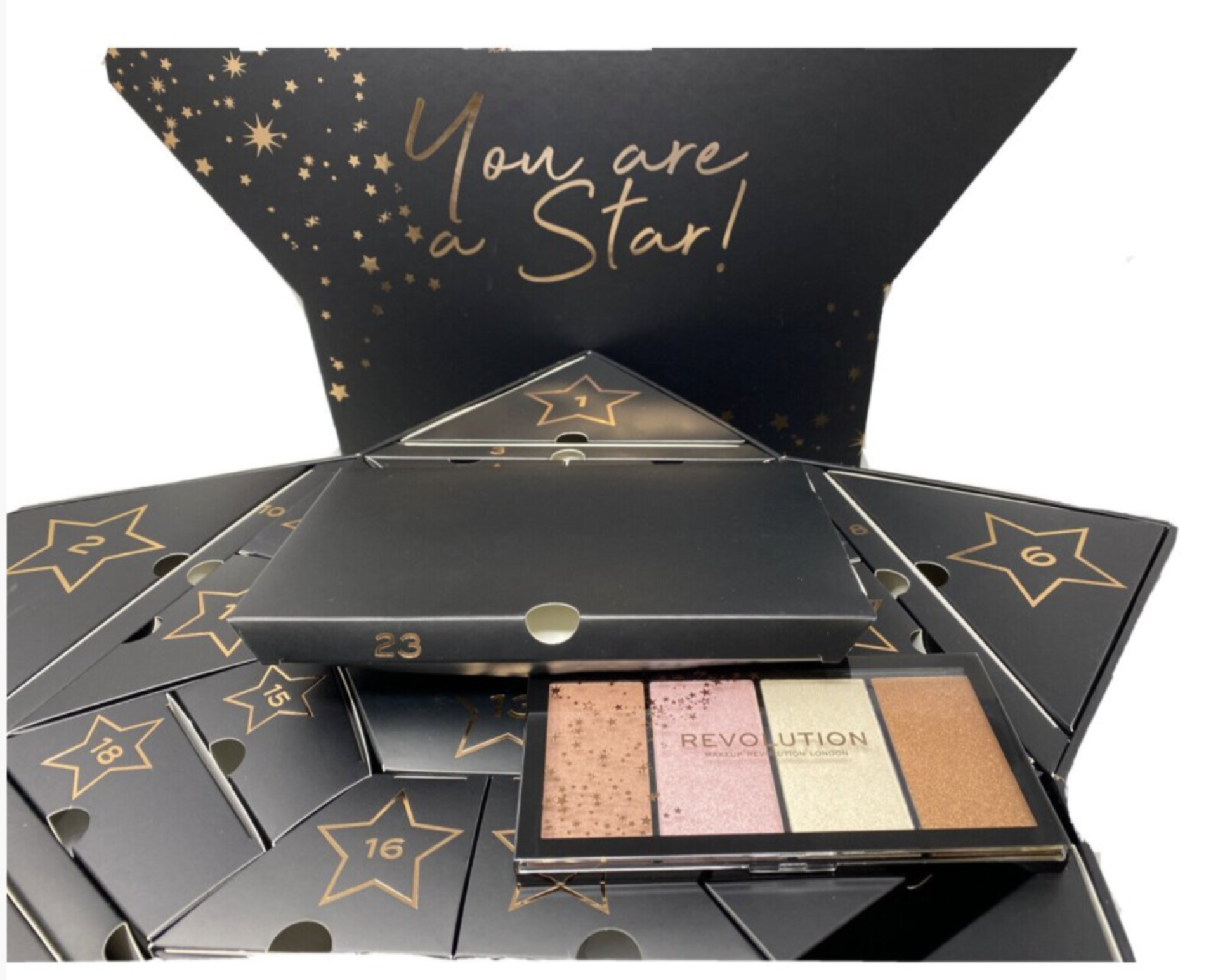 3 x Revolution London NEW Makeup Cosmetic Beauty Star Advent Calendar Boxed - RRP Â£375 ! - Image 4 of 5