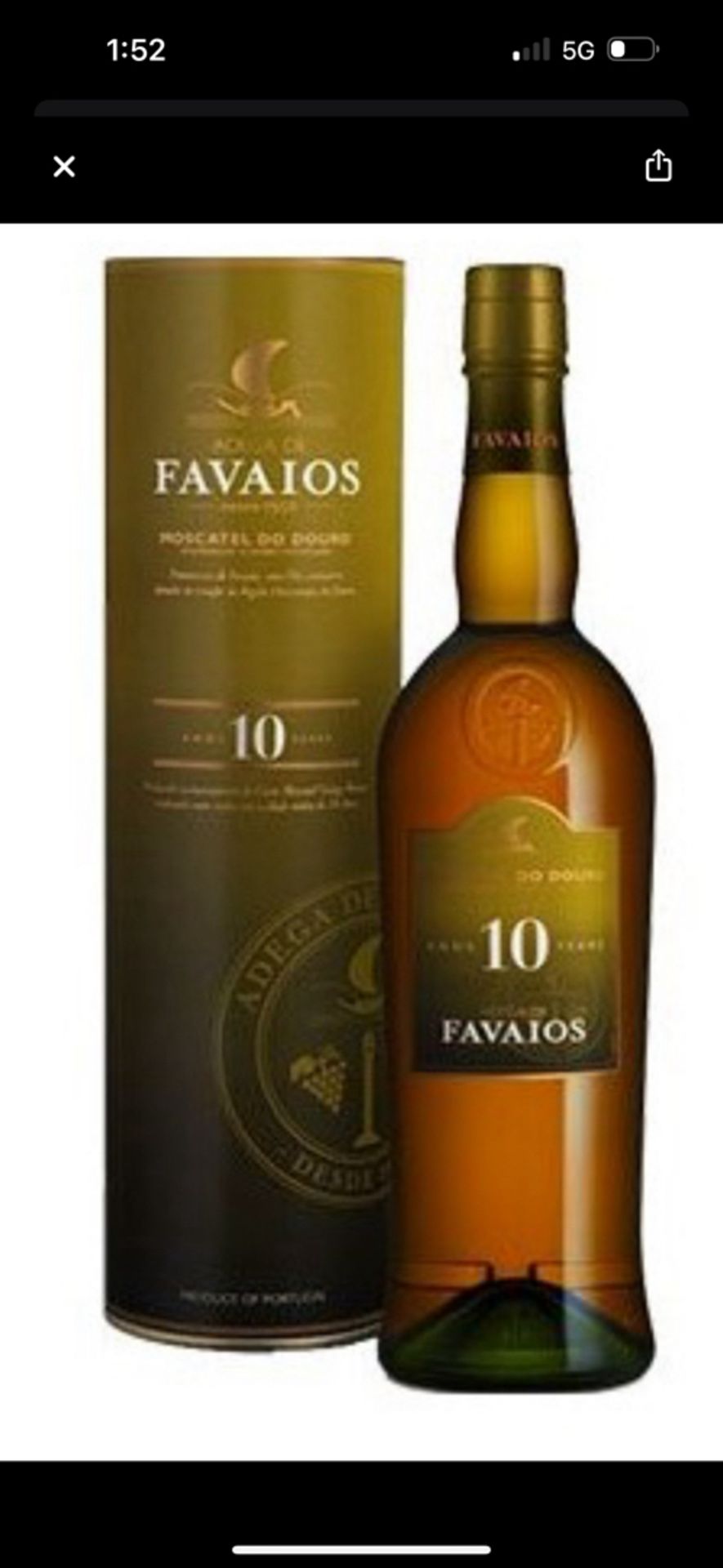 Favaios 10 Year Old Moscatel - New in Box