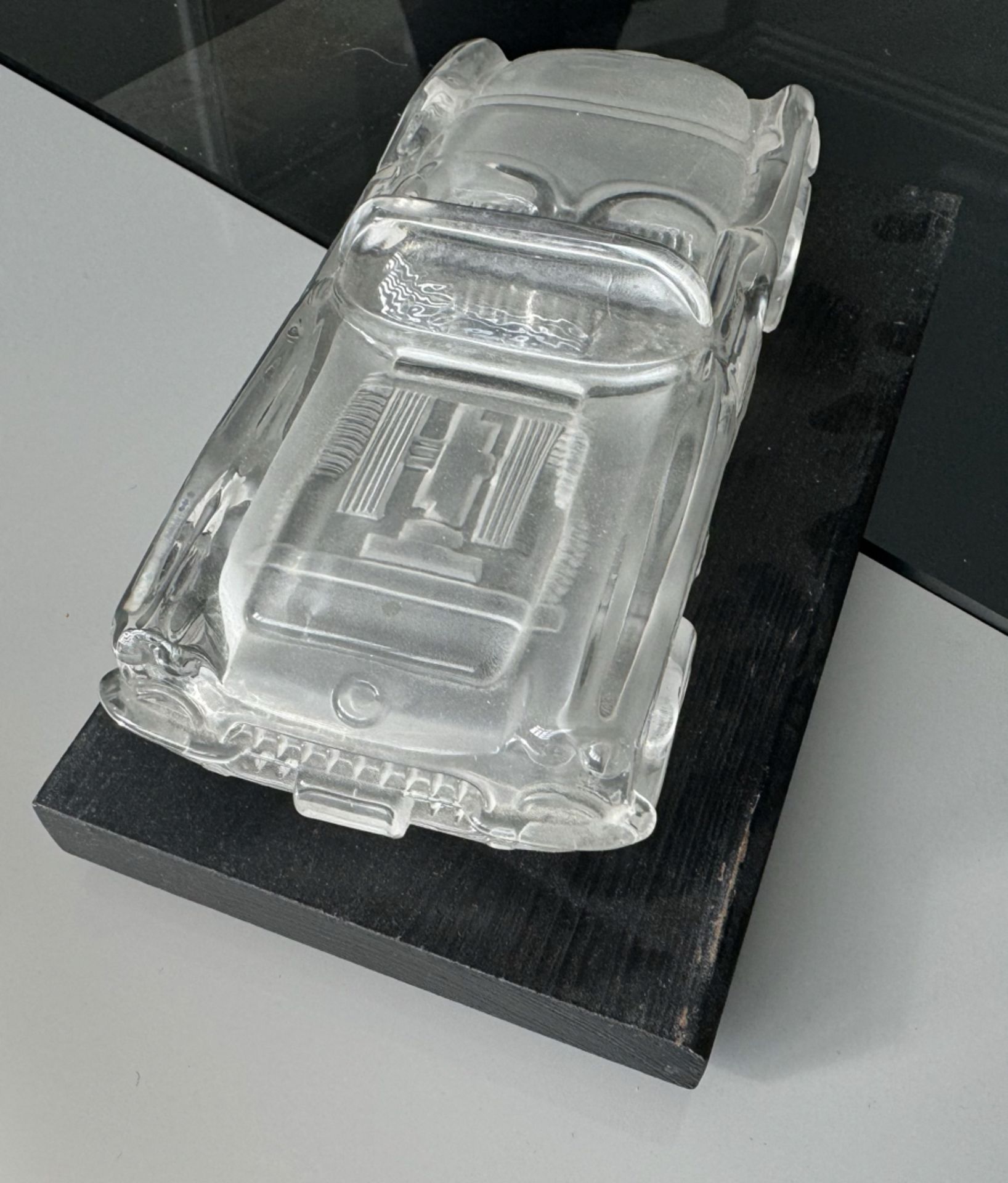 Hofbauer 1959 Corvette Glass Crystal Car Display with Base - Image 3 of 3