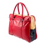 Comme Des GarÃ§ons Briefcase in Red Artificial Leather â€“ NEW â€“ RRP Â£175 !