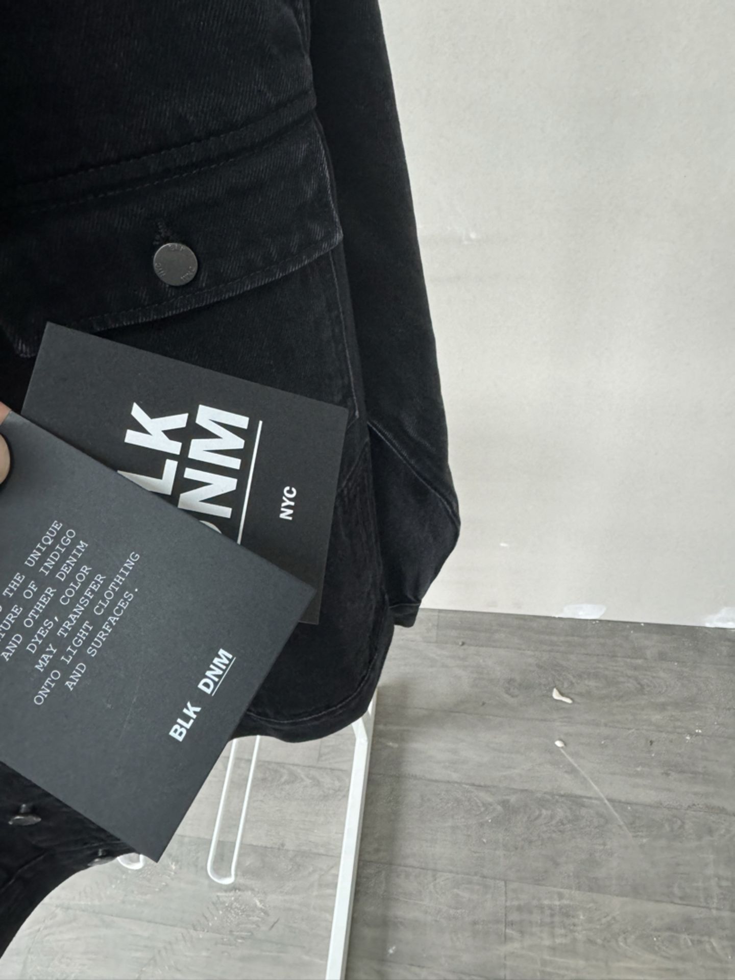 BLK DNM NYC Unisex Black Jacket - New with Tags - Size Medium - RRP Â£150+ - NO VAT! - Bild 5 aus 6