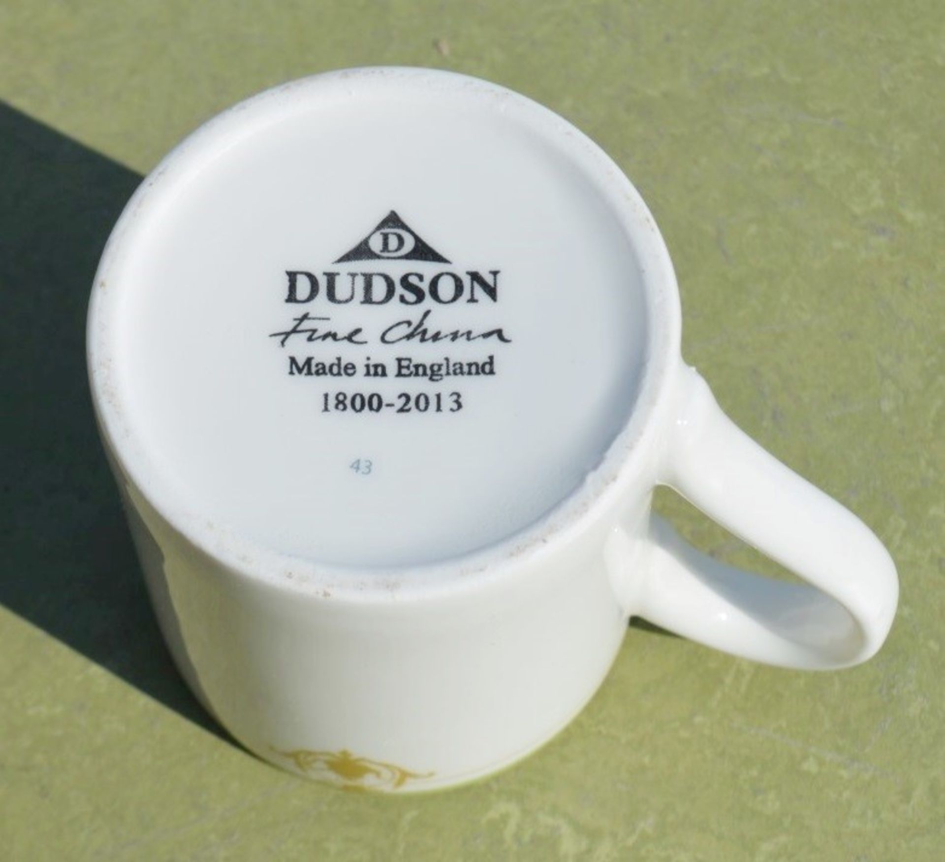 18 x DUDSON Fine China 'Georgian' Espresso Cups with 'Famous Branding' - NEW - Bild 3 aus 6