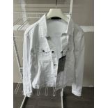 BLK DNM NYC Unisex White Jacket - New with Tags - Size XL - RRP Â£150+ - NO VAT!