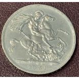 Five Shilling Coin 1951 - Great Britain Crown, George VI with Dragon - Festival of Britain