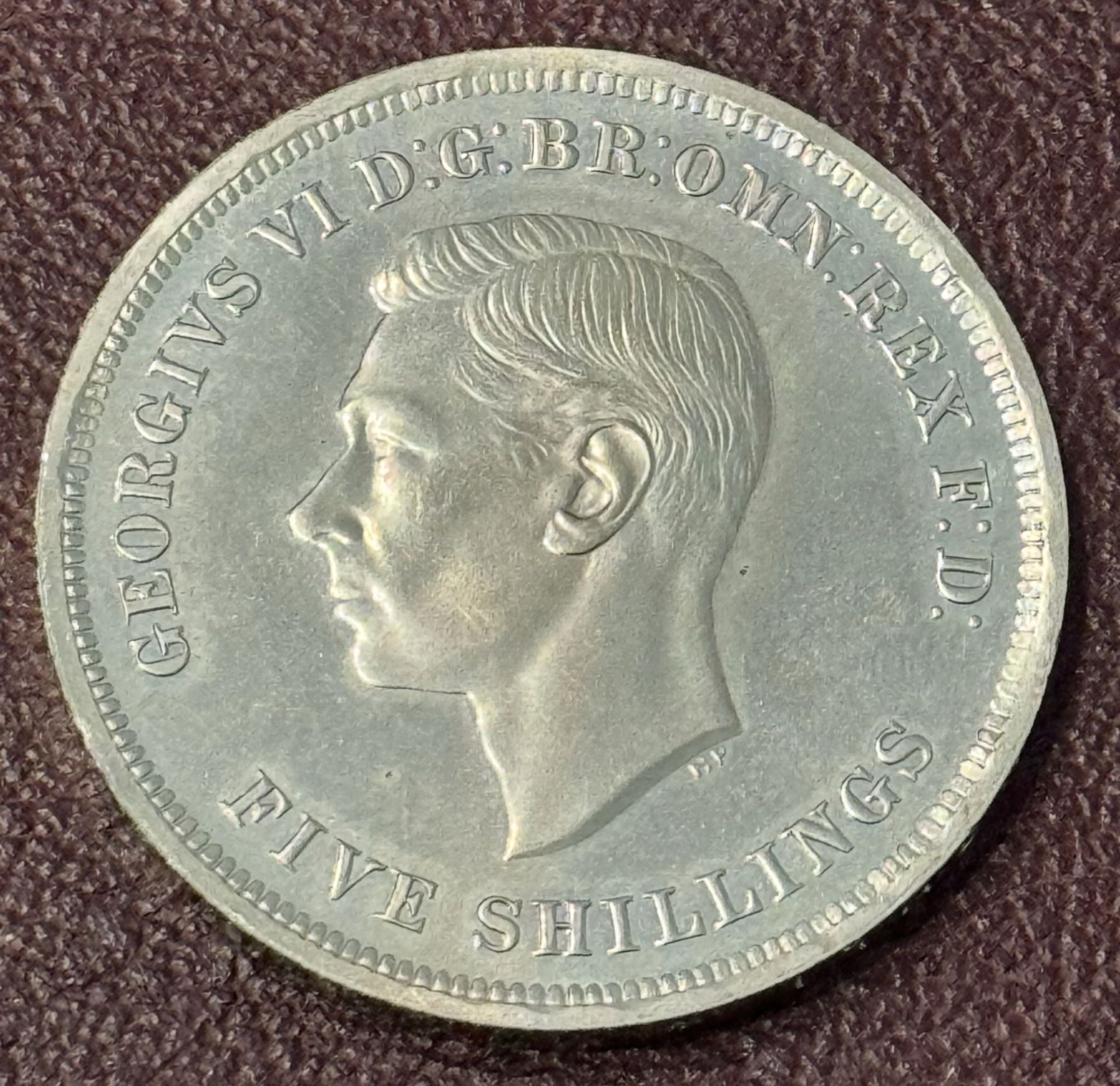 Five Shilling Coin 1951 - Great Britain Crown, George VI with Dragon - Festival of Britain - Image 2 of 2