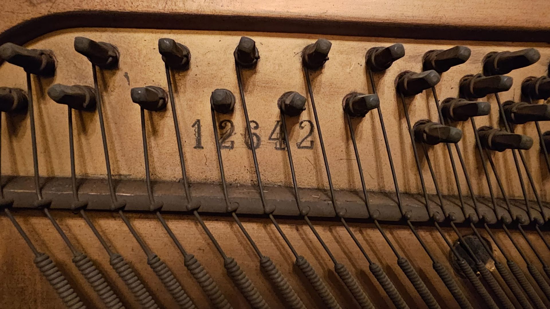 Weissbrod Upright Piano with 12642 Stamped Inside. Collection in Leeds. NO VAT. - Image 8 of 9