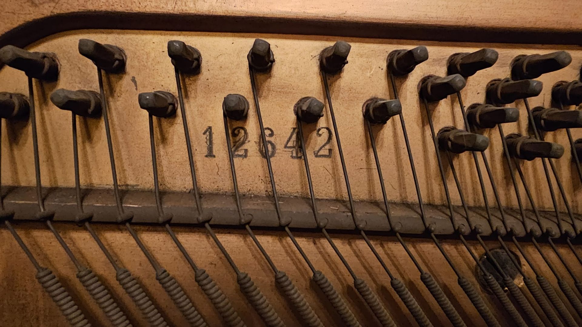 Weissbrod Upright Piano with 12642 Stamped Inside. Collection in Leeds. NO VAT. - Bild 8 aus 9