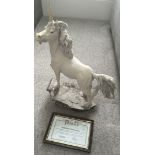 Royal Doulton Fables Unicorn Monarch - Rare Ltd Edition Sculpture with Framed COA