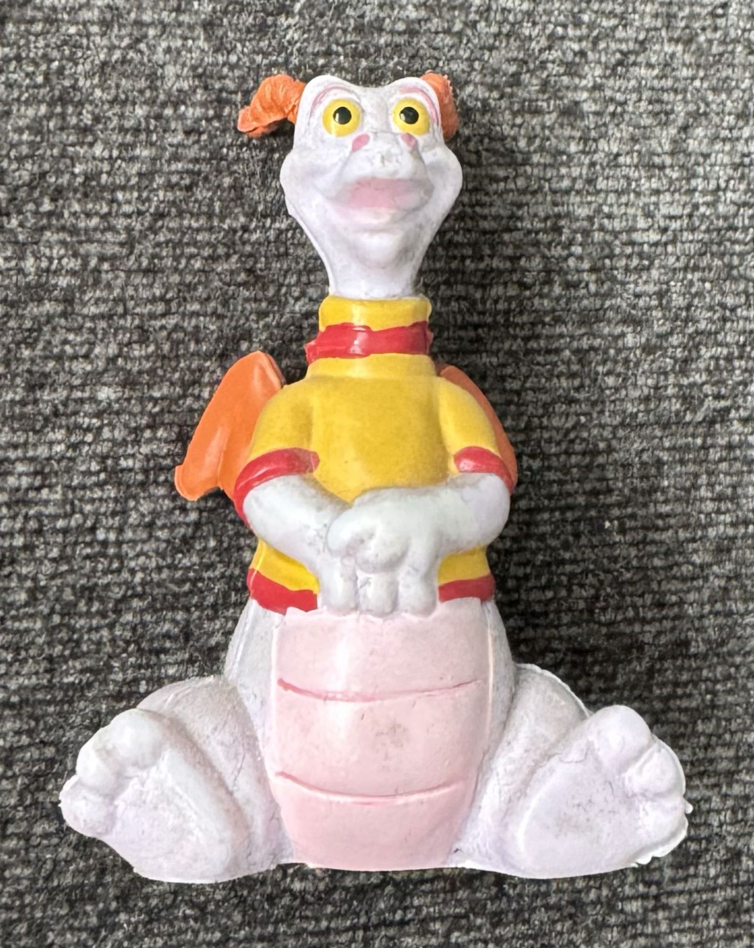 Disney FIGMENT DRAGON PVC Figure Cake Topper Toy - Rare 1982 HONG KONG