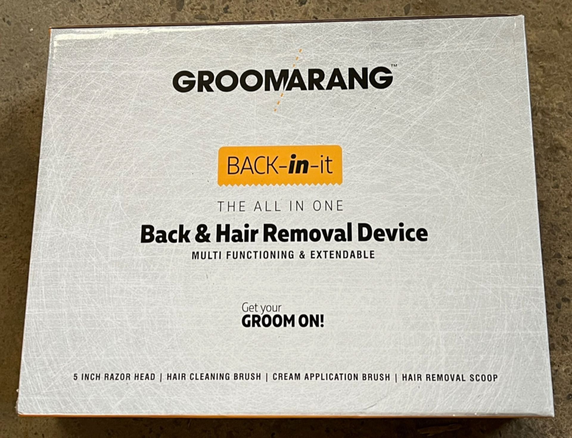 Groomarang 'Back In It' Back Shaver and Body Hair Removal Device - NEW -  RRP Â£23 - Image 6 of 7