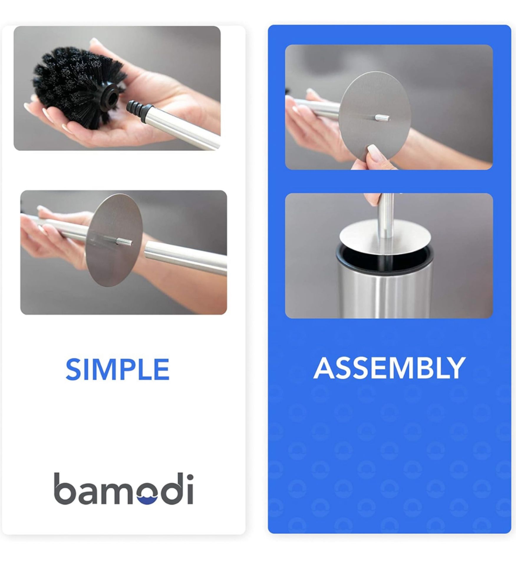5 x Bamodi Toilet Brushes - Mixed Colours  - (NEW) - RRP Â£75+ ! - Image 14 of 15