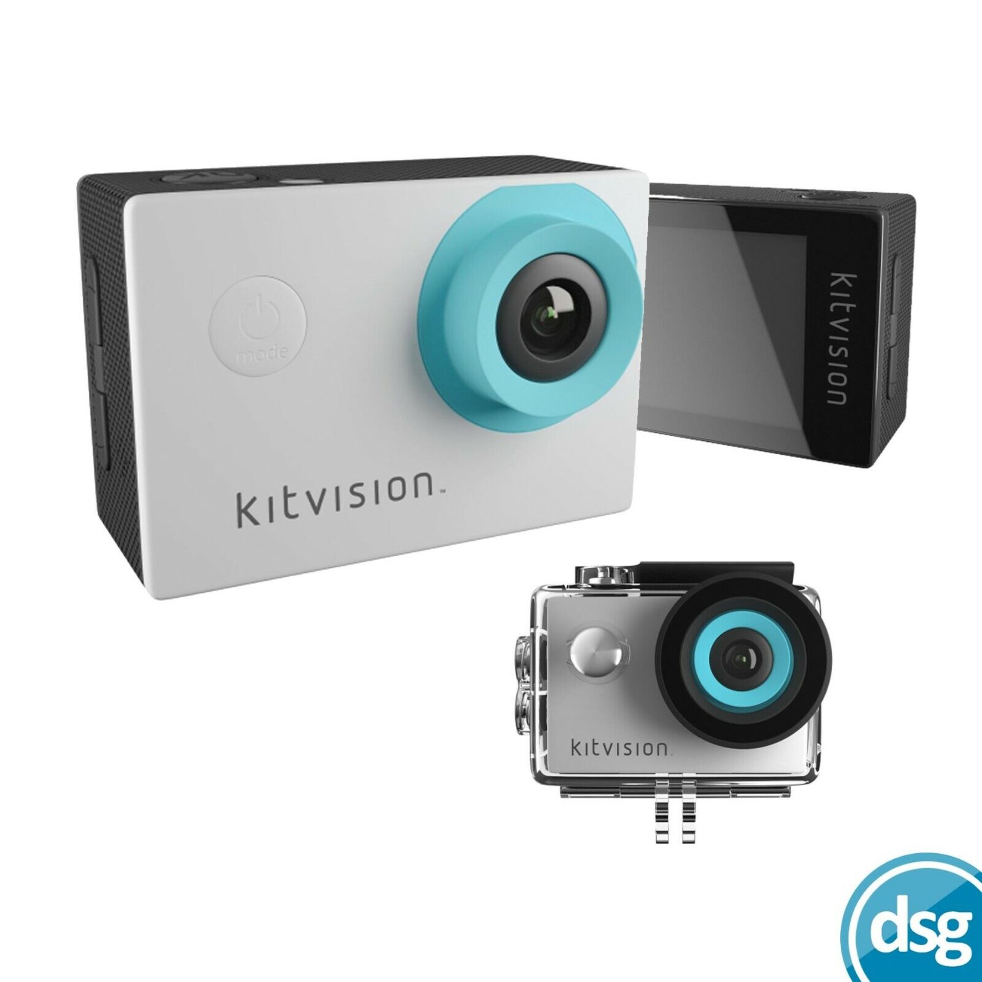 Kitvision 720p Action Camera & Accessories - New and Boxed - Bild 2 aus 5