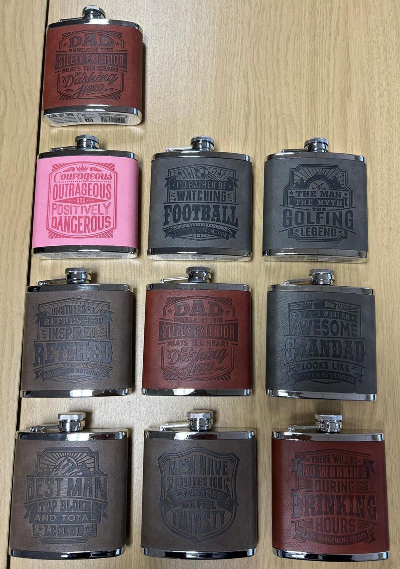 100 x Assorted RFID Hip Flasks -  RRP Â£750+! - Image 4 of 10