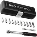 Pro Bike Tool 1/4" Torque Wrench Set - MTB & Road Bike Repairs - New & Sealed - RRP Â£79.99