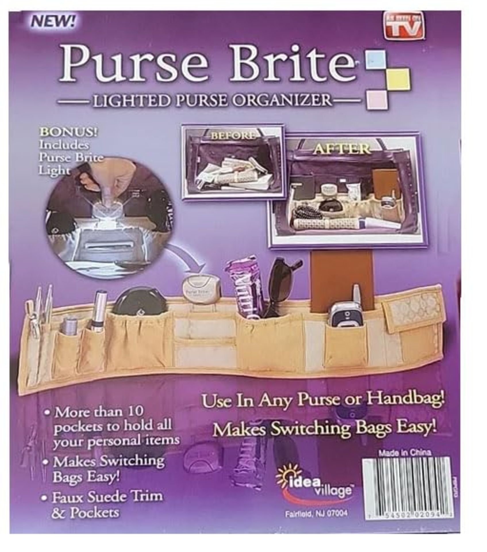 PURSE BRITE - Handbag Organiser with Light - New & Boxed - Image 6 of 7