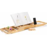 Tranquil Beauty Bath Caddy/Tray Natural Sustainable Bamboo - (NEW) - RRP Â£20+!