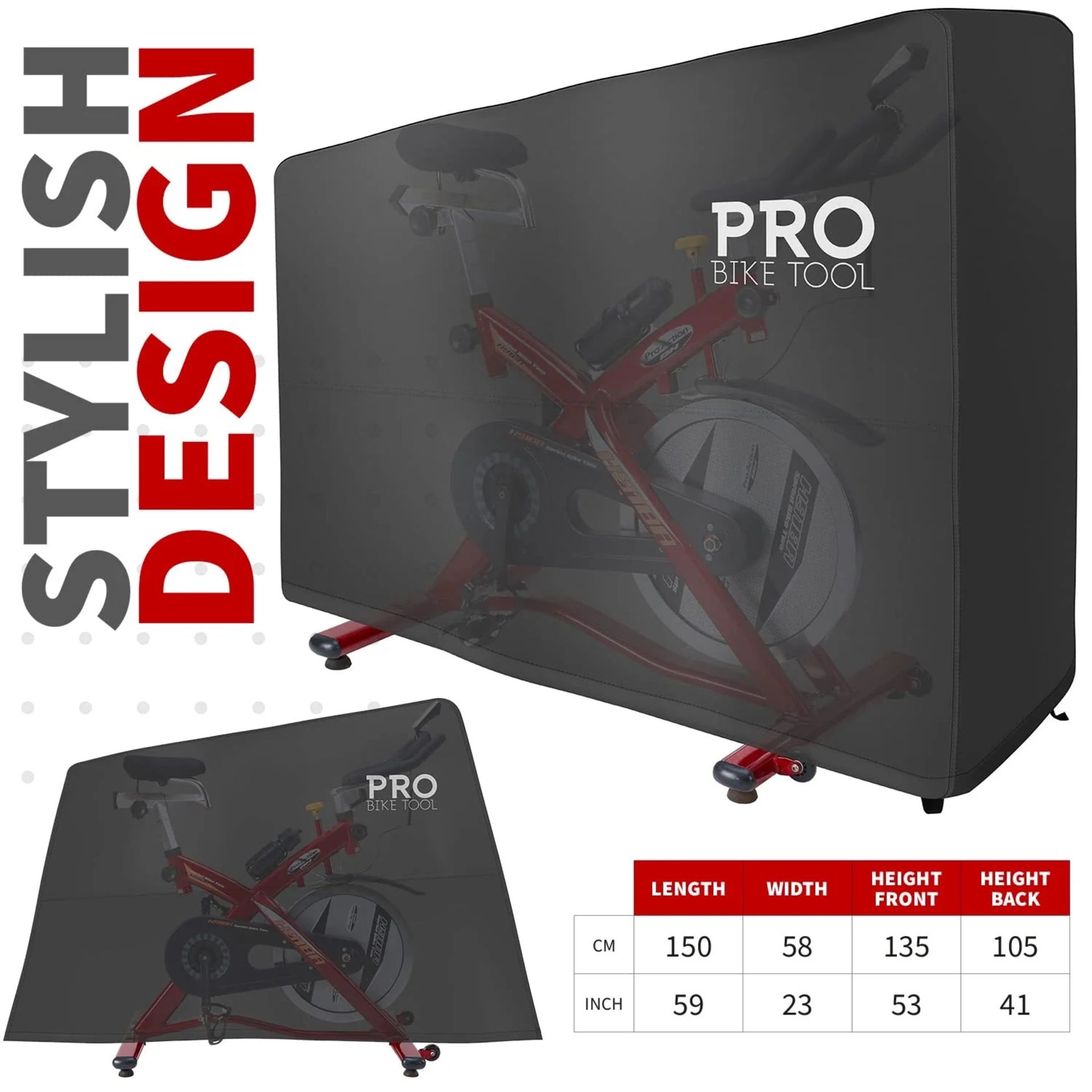 5 x Pro Bike Tool Exercise Bike Cover - (NEW) - RRP Â£139.95+ ! - Image 4 of 7
