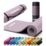 Powrx Exercise Mat 190x60x1.5cm - GREY COLOUR - NEW & BOXED - RRP Â£20+Powrx Exercise Mat 190x60x1.5