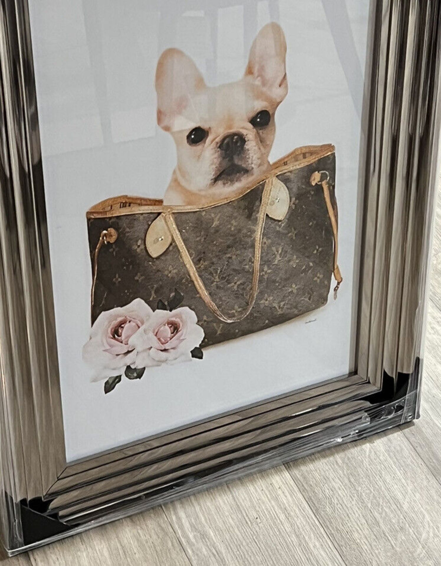 Designer Frenchie in a Handbag Art Piece - New - NO VAT ! - Image 2 of 3