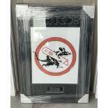 OFFICIAL BANKSY RAT KNIFE BEAUTIFULLY FRAMED POSTER (GOMA 2023) WITH COA - NO VAT !